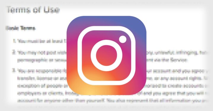 Instagram terms and conditions