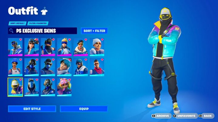 Exclusive skins in fortnite