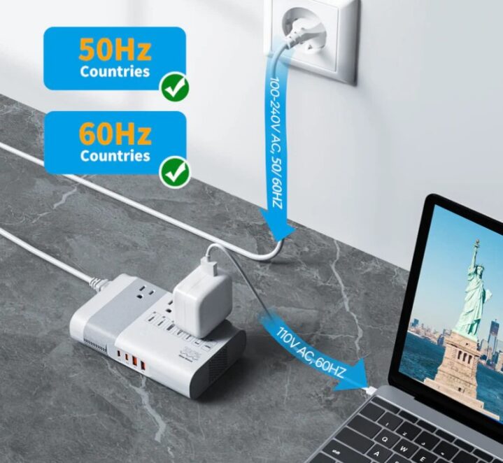 Travel voltage converter