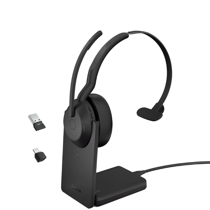 Jabra evolve2 55 mono headset usb a c stand