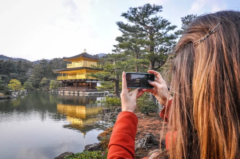 Woman travel blogger