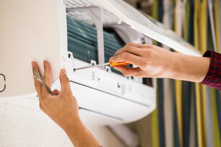 Air conditioner smells musty