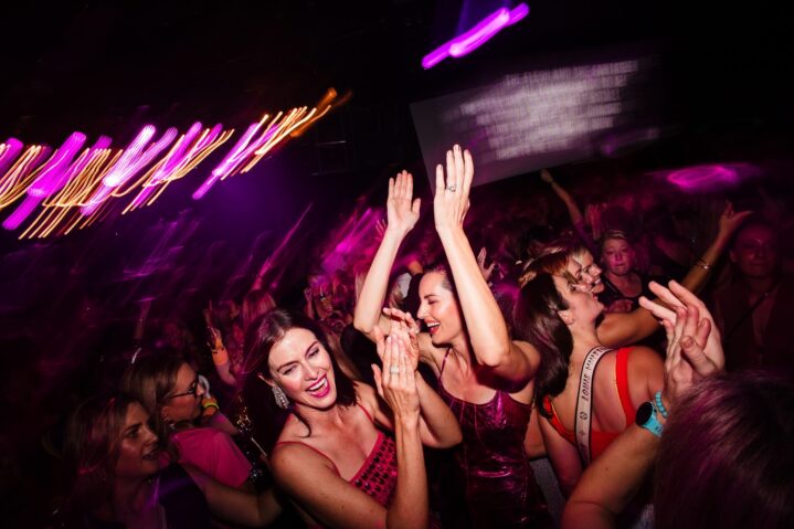 Night out in club with woman