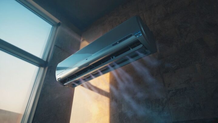 Why does my air conditioner smell when first turned on